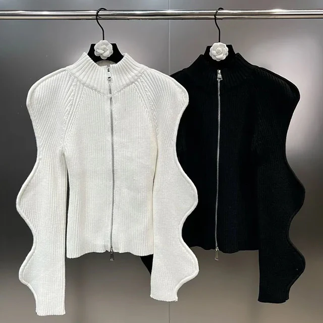 Women's Zipper Sweater - Image 3